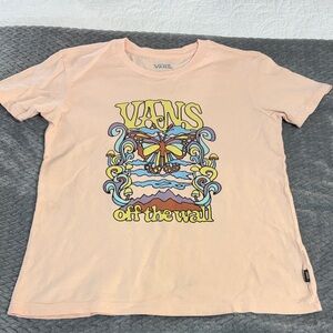Vans Peach Tee with Vibrant Graphic